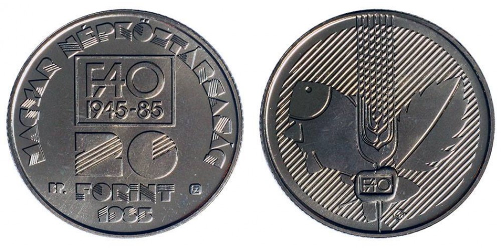 20 forint FAO 1985 BU